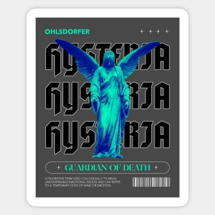 hysteria angel of death statue sculpture Sticker